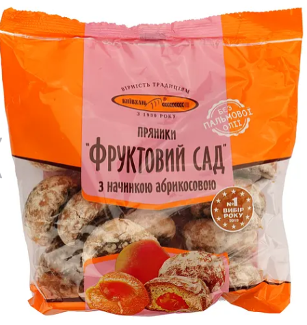 Пряники Київхліб Фруктовий сад Абрикос 360 г